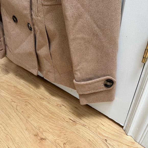 Thread & Supply -Camel PEACOAT Wool Coat Jacket  Brand new with Tags! - Picture 8 of 8